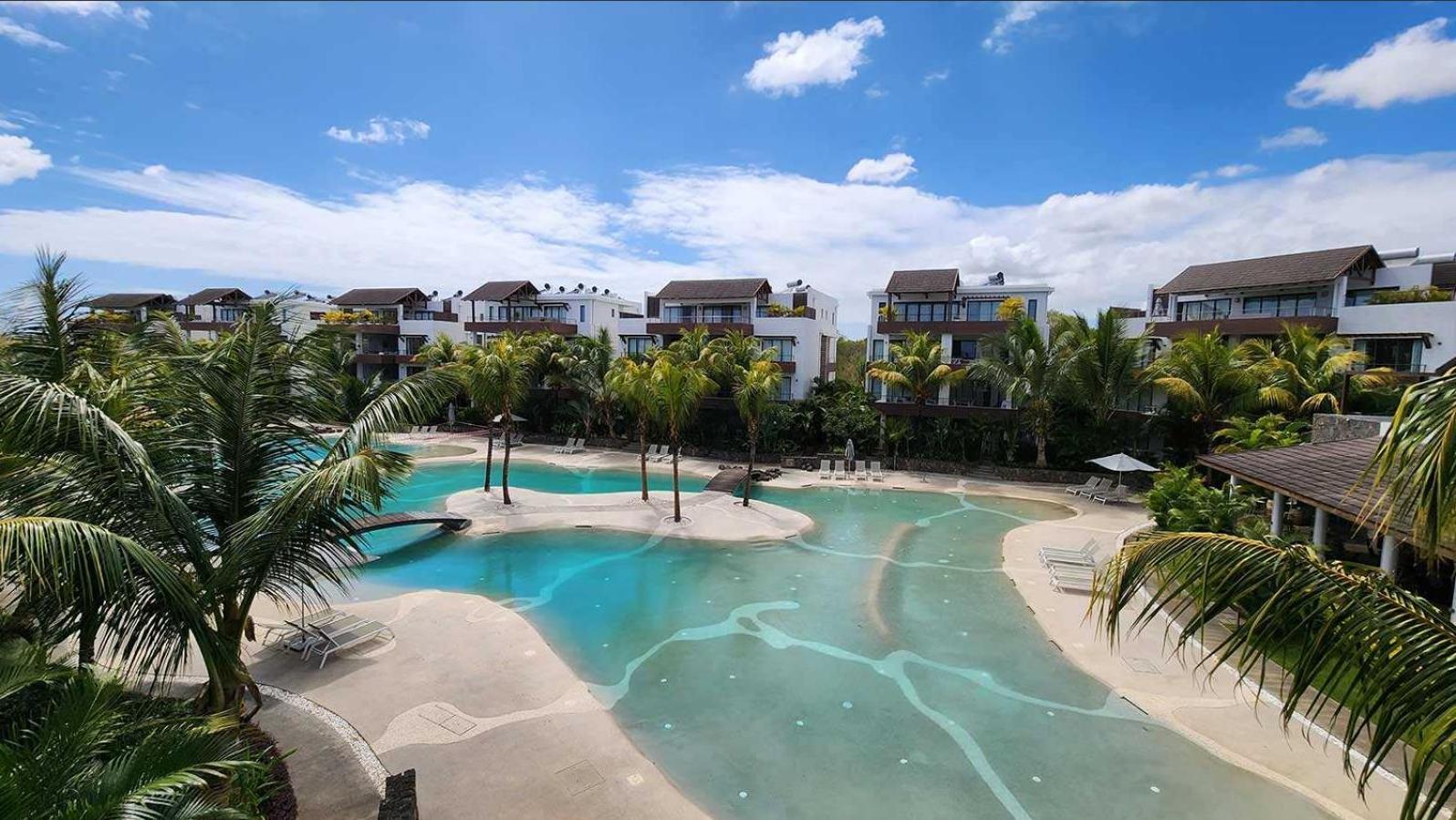 Appartement Le Dauphin Du Lagon Bleu - Plages De Mont Choisy Et De Trou Aux Biches Grand Baie Exterior foto