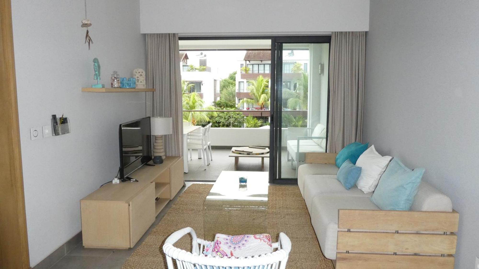 Appartement Le Dauphin Du Lagon Bleu - Plages De Mont Choisy Et De Trou Aux Biches Grand Baie Exterior foto